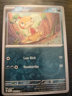 Scraggy Reverse Holo 60