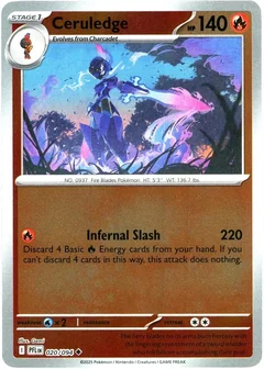 Ceruledge Reverse Holo 20