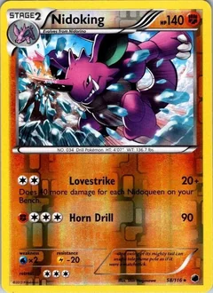 Nidoking Reverse Holo 58