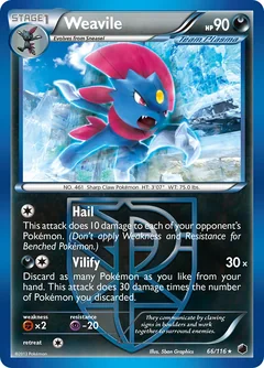 Weavile Reverse Holo 66