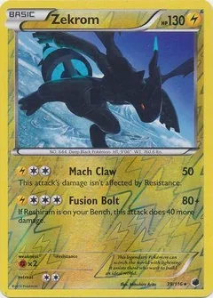 Zekrom Reverse Holo 39