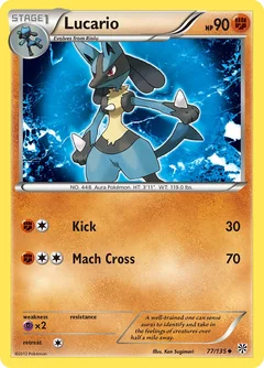 Lucario Reverse Holo 77
