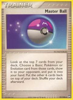 Master Ball Reverse Holo 78