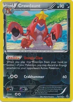 Crawdaunt Reverse Holo 92