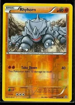Rhyhorn Reverse Holo 74