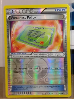 Weakness Policy Reverse Holo 142