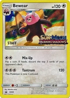 Bewear Prerelease Staff Sm49