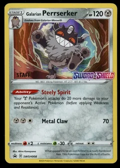 Galarian Perrserker Staff Swsh008