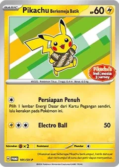 Pikachu Berkemeja Batik 101Sv P