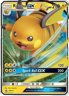 Raichu Gx Jumbo Sm213