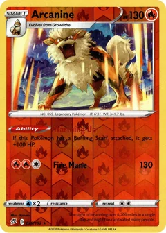 Arcanine Reverse Holo 28
