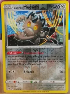 Galarian Meowth Reverse Holo 126