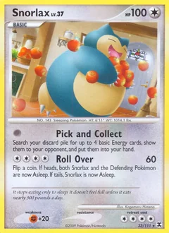 Snorlax Pokemon League Holo 33