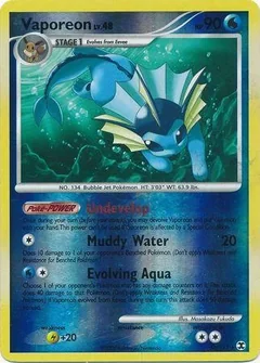Vaporeon Reverse Holo 34