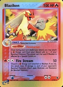 Blaziken Reverse Holo 3