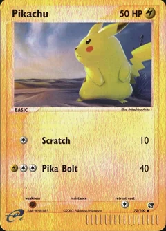 Pikachu Reverse Holo 72