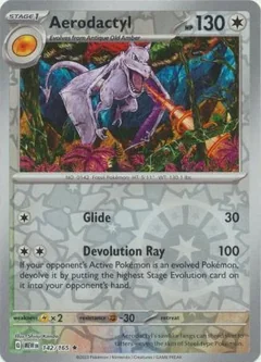 Aerodactyl Reverse Holo 142