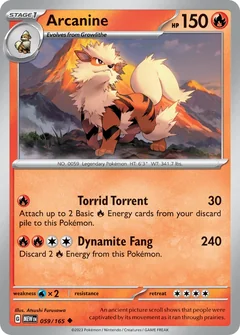 Arcanine Reverse Holo 59