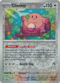Chansey Reverse Holo 113