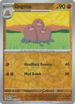 Dugtrio Reverse Holo 51