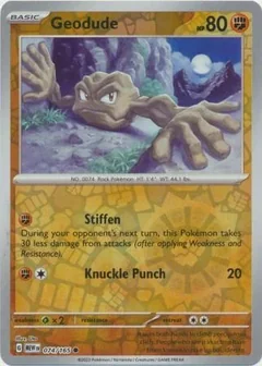 Geodude Reverse Holo 74