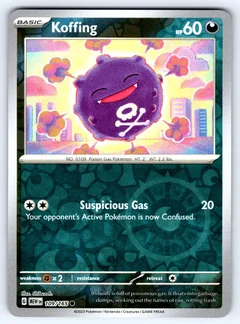 Koffing Reverse Holo 109