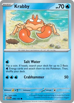 Krabby Reverse Holo 98