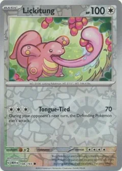 Lickitung Reverse Holo 108