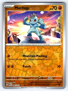 Machop Reverse Holo 66