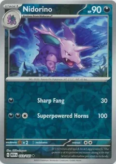 Nidorino Reverse Holo 33
