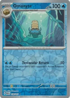 Omanyte Reverse Holo 138