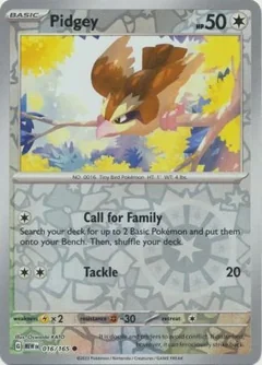 Pidgey Reverse Holo 16