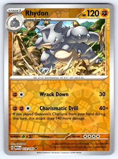 Rhydon Reverse Holo 112