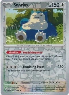 Snorlax Reverse Holo 143