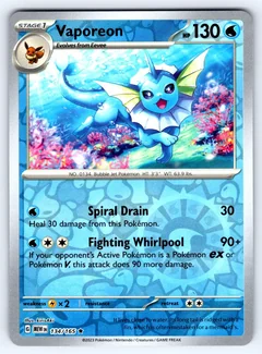 Vaporeon Reverse Holo 134