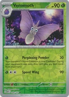 Venomoth Reverse Holo 49