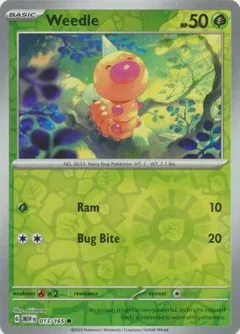 Weedle Reverse Holo 13