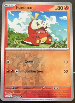 Fuecoco Reverse Holo 36