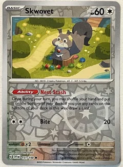 Skwovet Reverse Holo 151