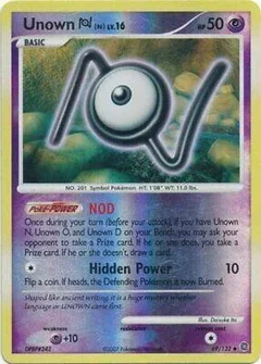 Unown N Reverse Holo 69