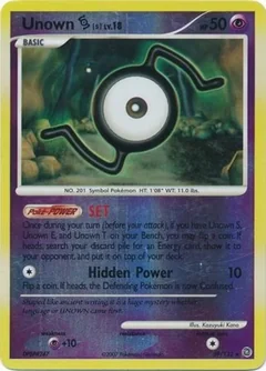 Unown S Reverse Holo 39