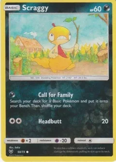 Scraggy Reverse Holo 50