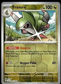 Fraxure Reverse Holo 45