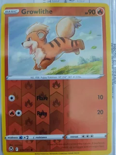 Growlithe Reverse Holo 19