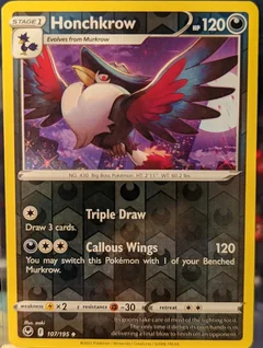 Honchkrow Reverse Holo 107