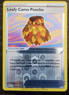 Leafy Camo Poncho Reverse Holo 160