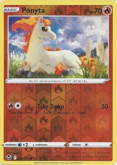 Ponyta Reverse Holo 21
