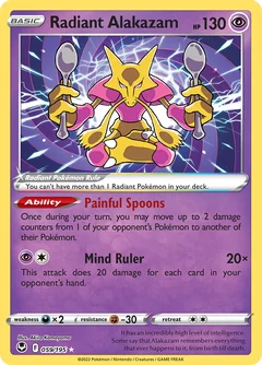 Radiant Alakazam Prize Pack 59