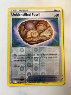 Unidentified Fossil Reverse Holo 165