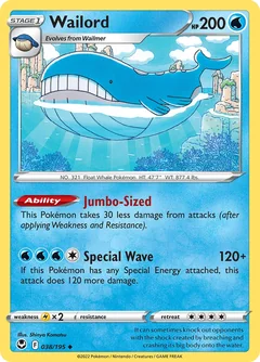 Wailord Prize Pack 38